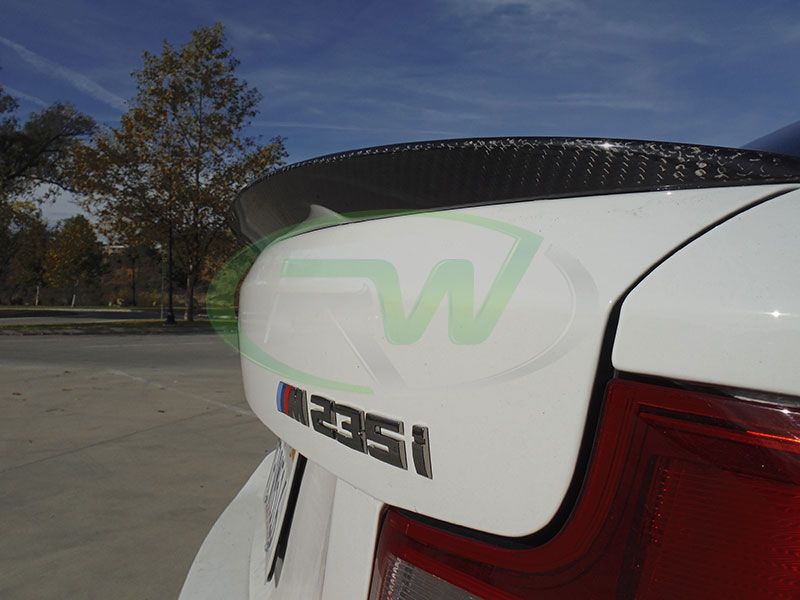 RW-Carbon-Fiber-Performance-Style-Trunk-Spoiler-BMW-F22-M235i-White-9
