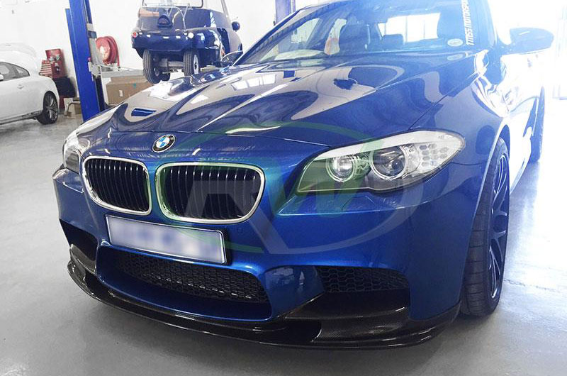 RW-Carbon-Fiber-3D-style-front-lip-BMW-F10-M5-blue-8