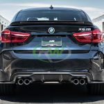 rw carbon fiber bmw f86 x6m with cf rear diffuser and trunk spoiler