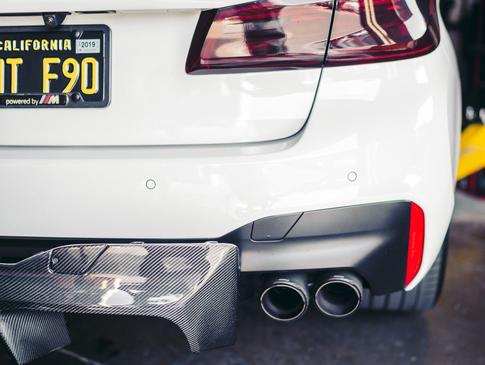 RW Carbon Fiber BMW F90 M5 3D Style CF Rear Diffuser