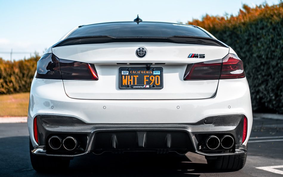 RW Carbon Fiber BMW F90 M5 3D Style CF Rear Diffuser